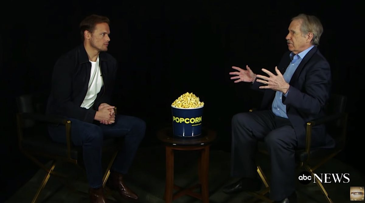 Excellent Interview With Sam By Peter Travers Outlander Behind